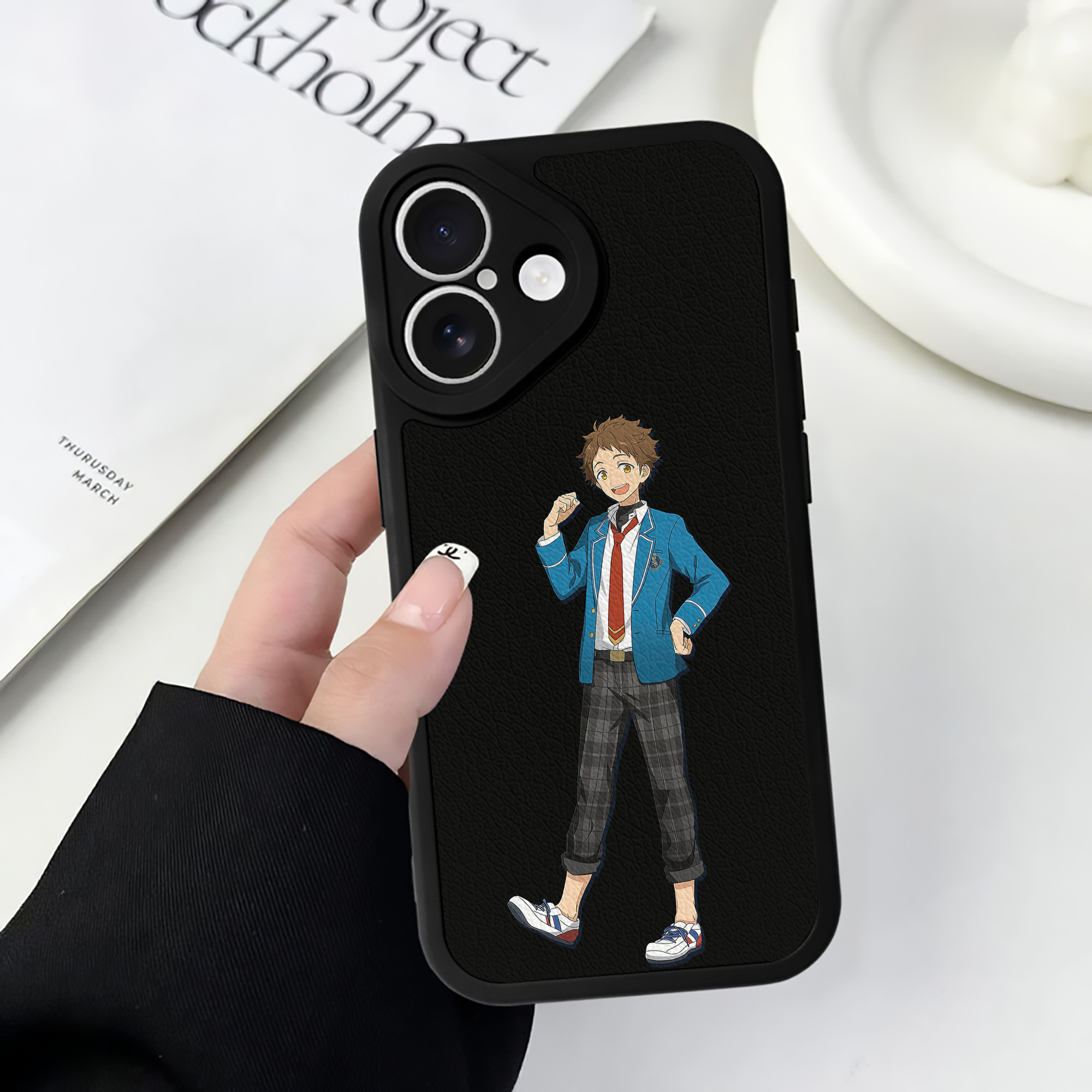 （画像用） あんさんぶるスターズ! Ensemble Stars 【iPhone 16シリーズ対応】シリコンスマホケース（レザー調） 材質：シリコン